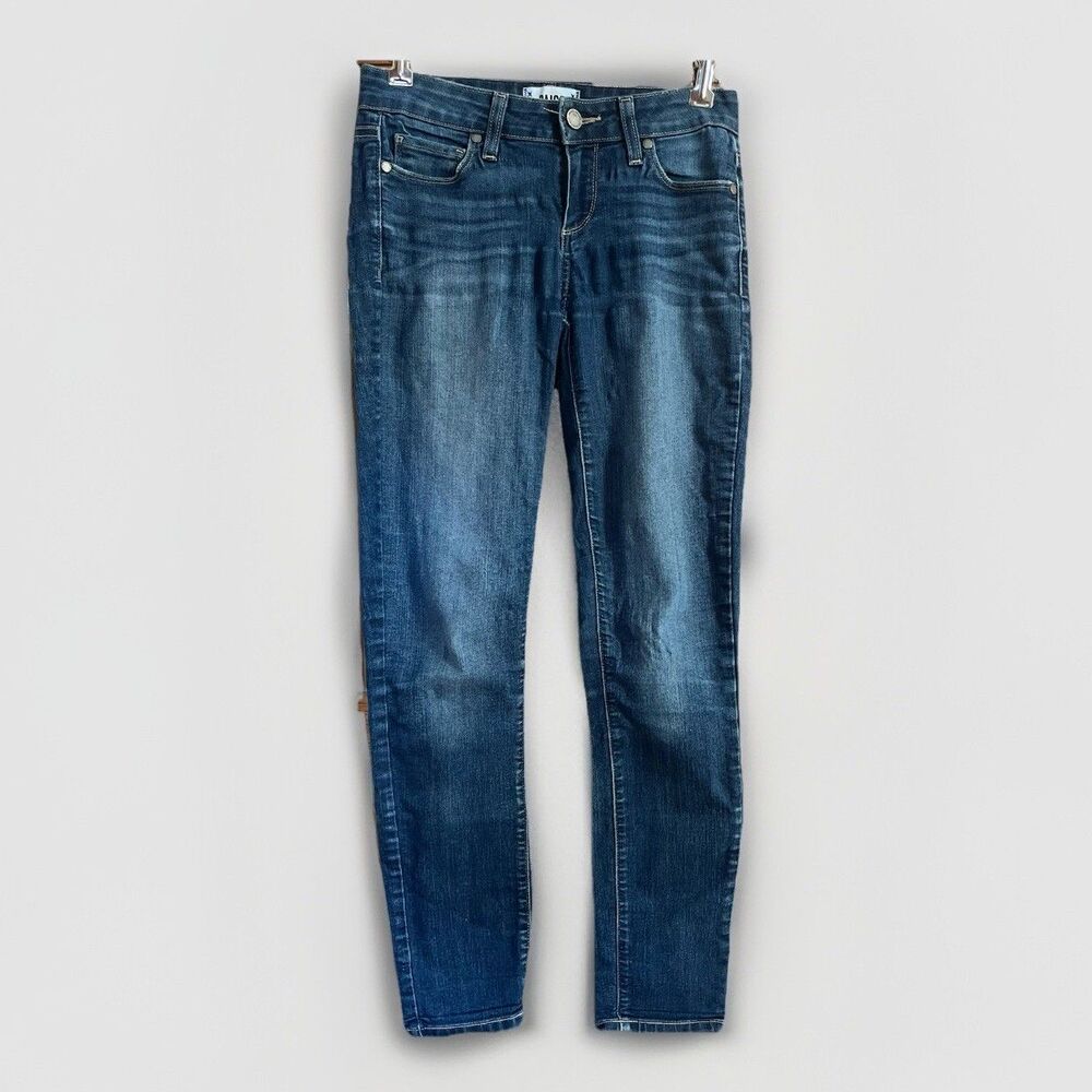 Paige Y2K Kylie Crop Skinny Low Rise Jeans Womens 26 Andrea Blue Peddle Pushers
